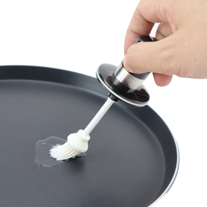 EIKS Oil Bottle with Silicone Brush for Cooking BBQ Kitchen - Image 2